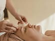 woman in facial massage