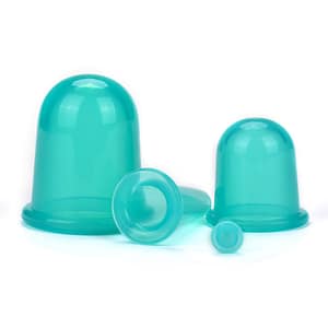 Silicone Cupping Set Green color 4 sizes