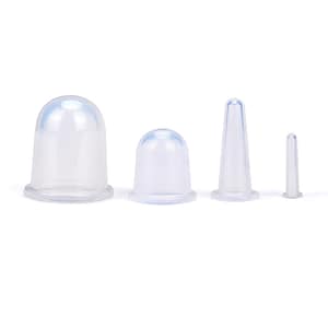 Silicone Cupping Set Transparent color 4 sizes