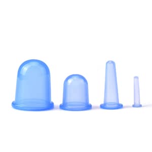 blue silicone cupping cups