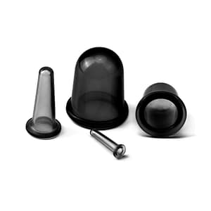 Silicone Cupping Set Black color 4 sizes