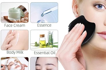 Serpentine Jade Massage Gua Sha Comb – Five-Tooth Meridian Head Massage Comb