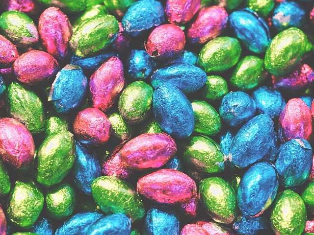 multicolored candies