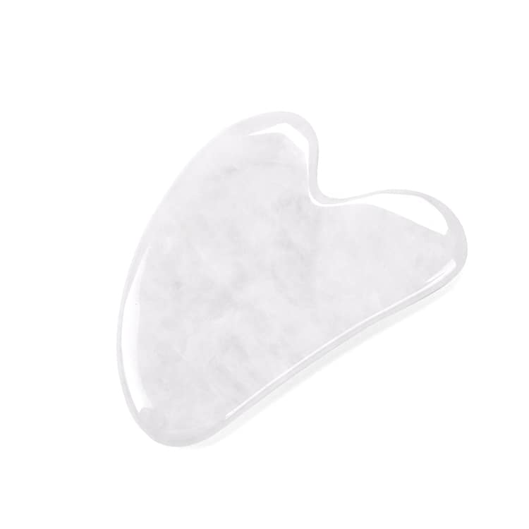 white jade gua sha stone