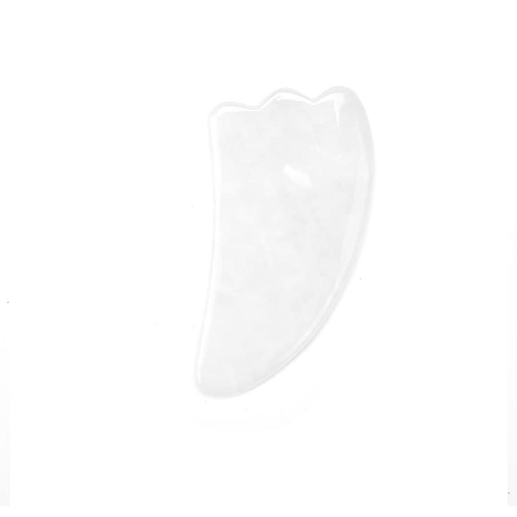 white jade gua sha horn shape