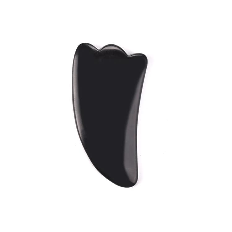 obsidian body gua sha horn shape